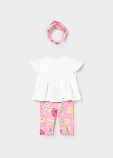 Completo leggings con fascia neonata