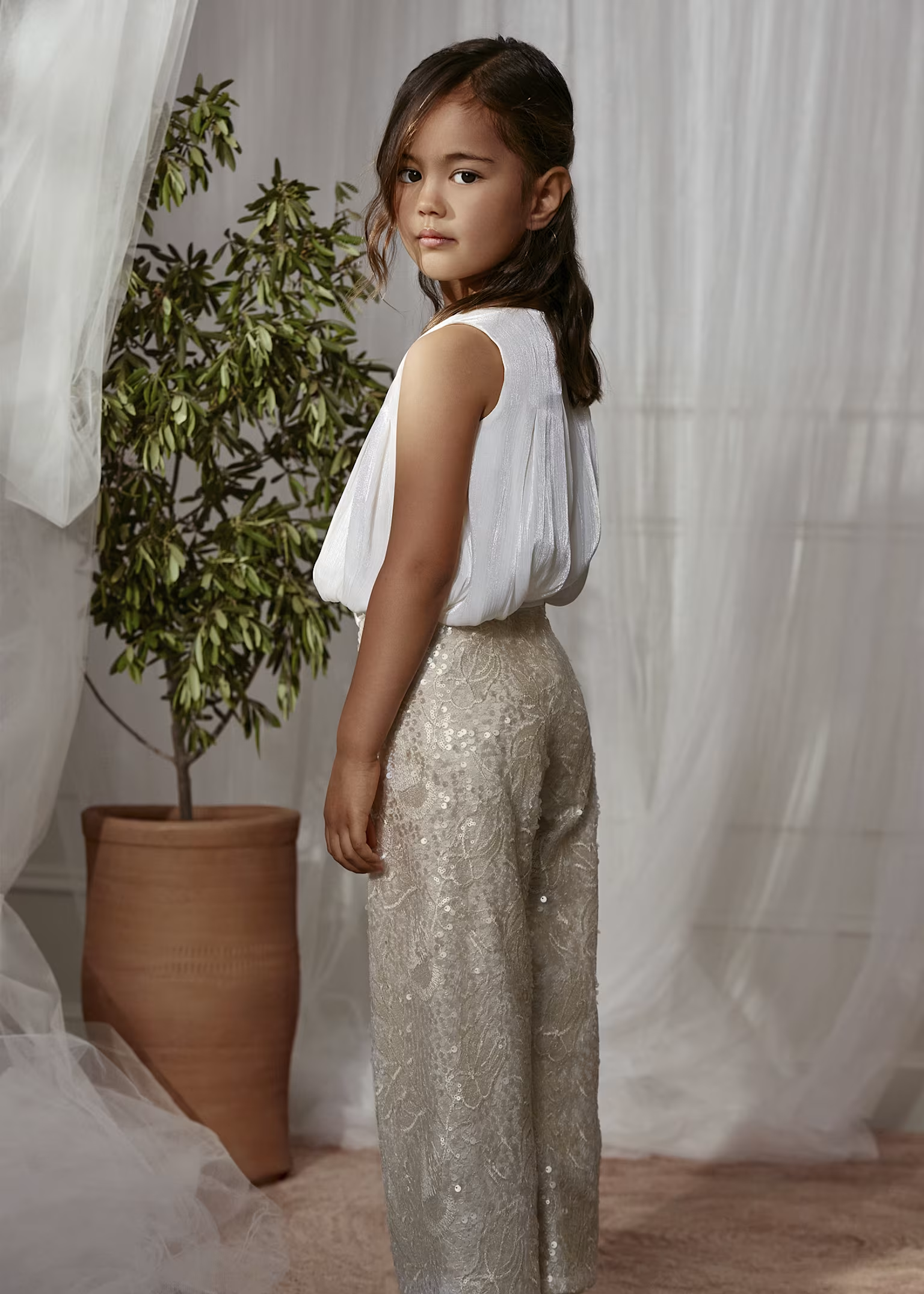 Completo pantalone paillettes