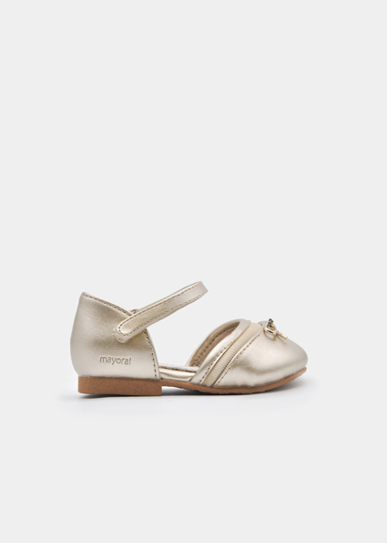 Ballerine similpelle fiocco neonata
