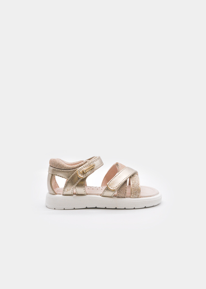 Sandali con cinturini in velcro neonata