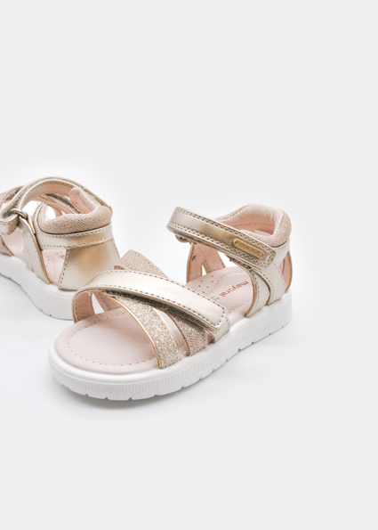 Sandali con cinturini in velcro neonata