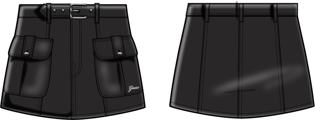 Mini gonna in pelle PU - ragazza - Guess