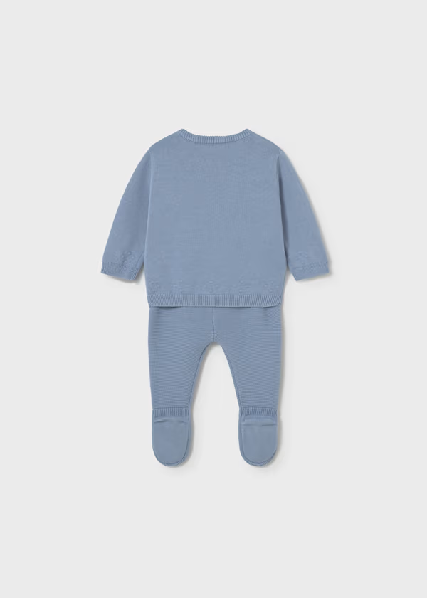 Compl. ghettina e maglione tricot neonato