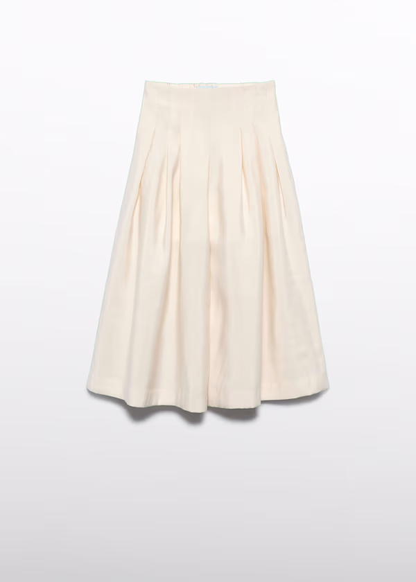 Pantalone lungo morbido con pieghe
