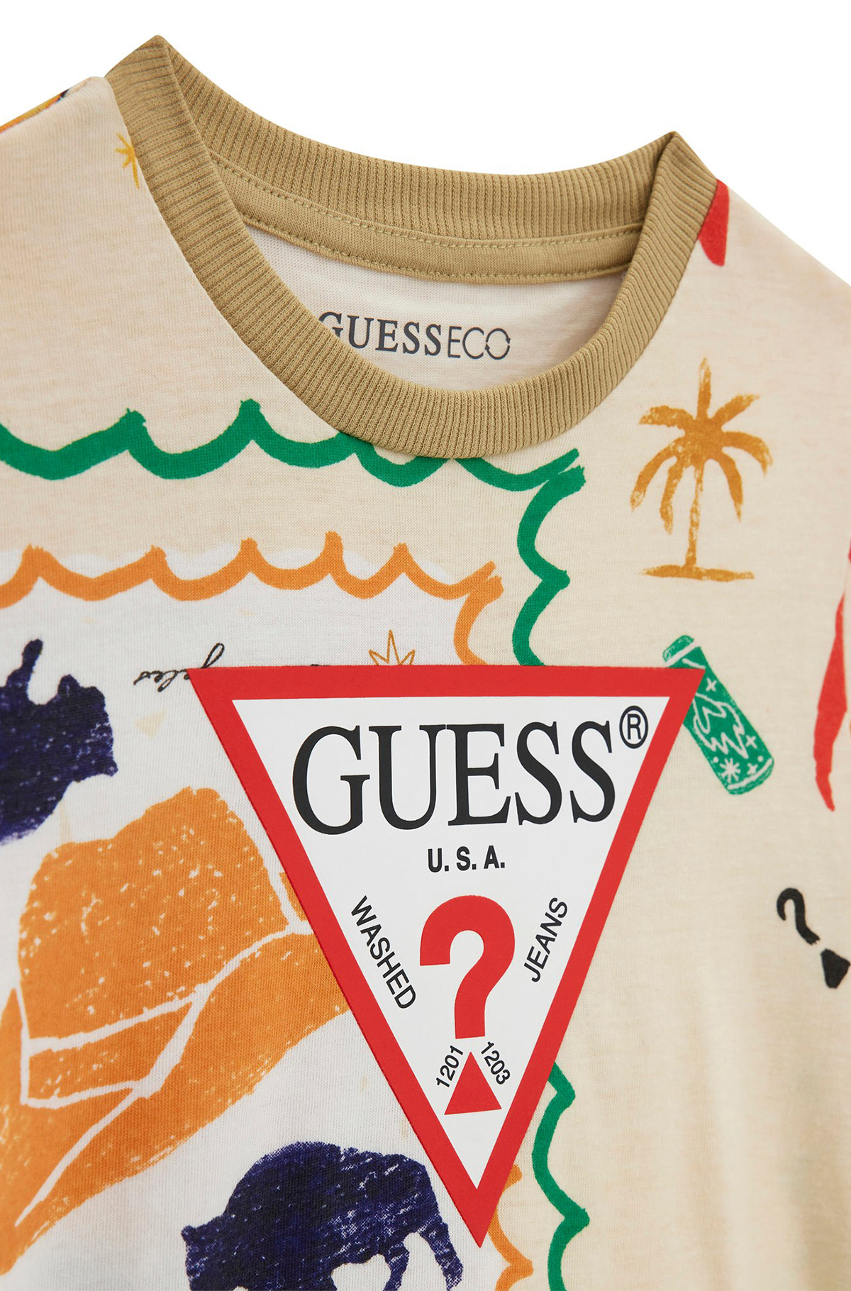T-shirt manica corta con logo - Guess