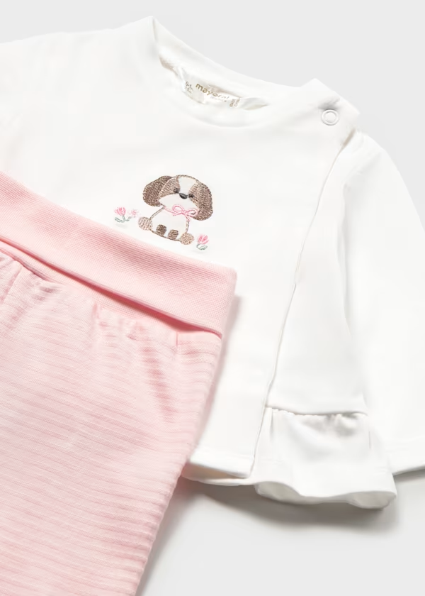 Compl. ghettina e maglietta m/l neonata
