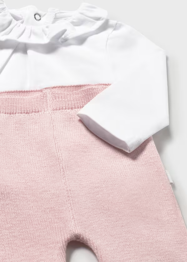 Completo 3 pezzi tricot neonata