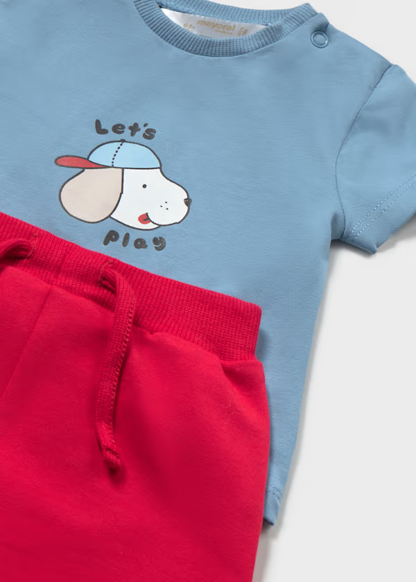 Tuta con maglietta e felpa neonato