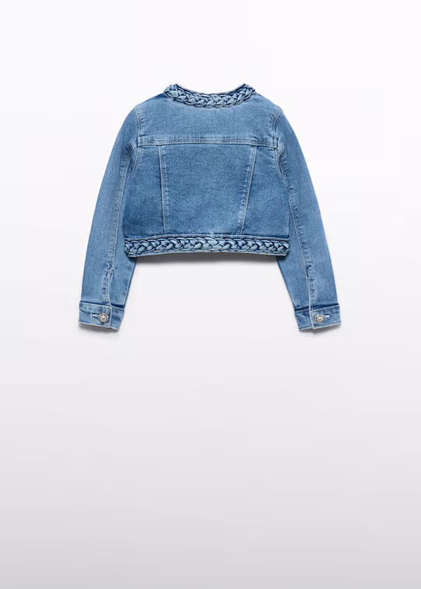 Giacca denim perle