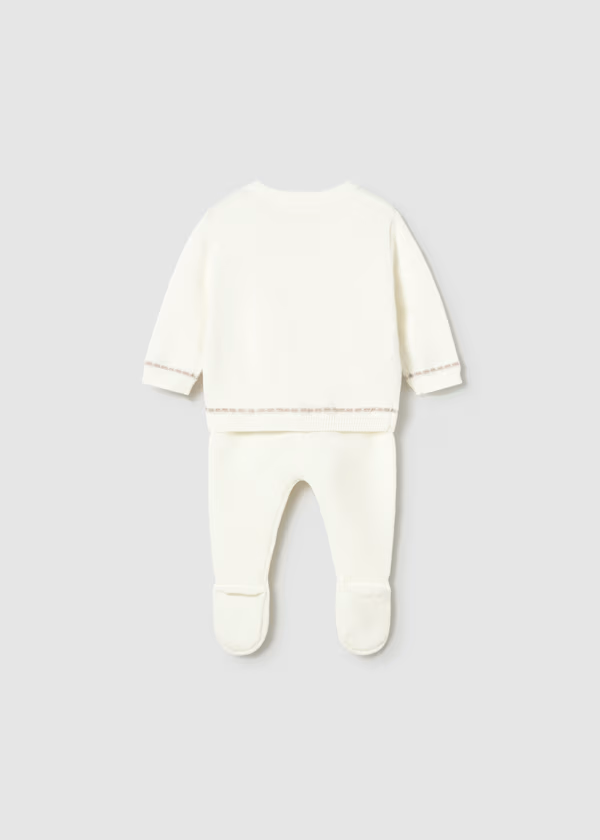 Compl. ghettina e maglione tricot neonato