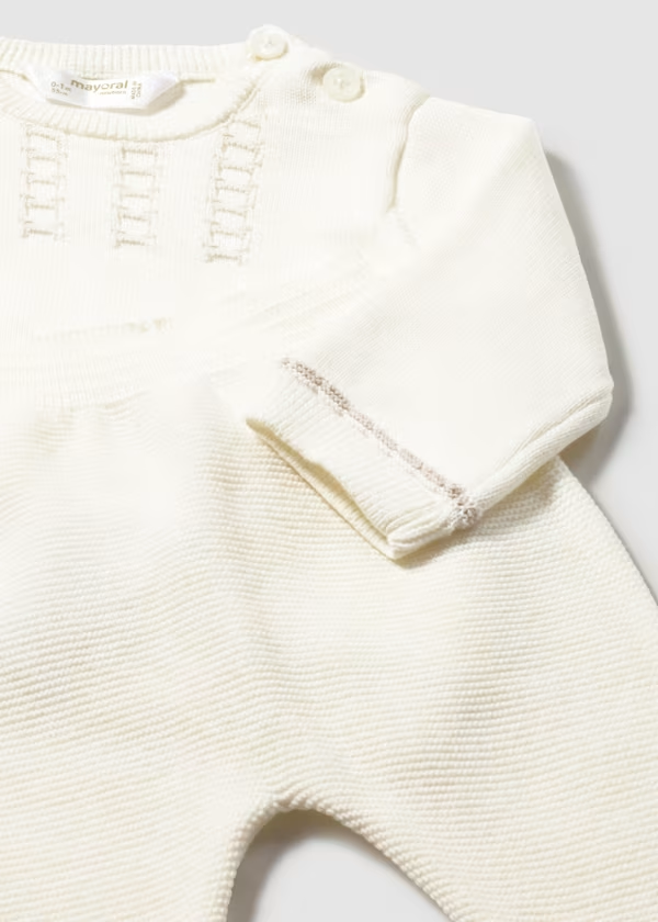 Compl. ghettina e maglione tricot neonato