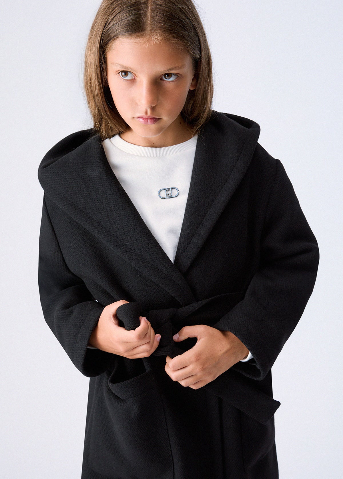 Cappotto lungo con cappuccio TS. Navetta - Liu Jo