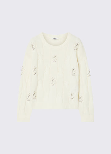 Maglia con ricami gioiello - minime - Liu Jo