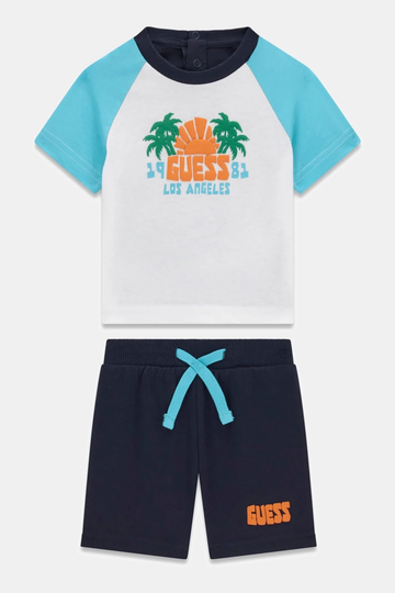 Set t-shirt e shorts in cotone - Guess