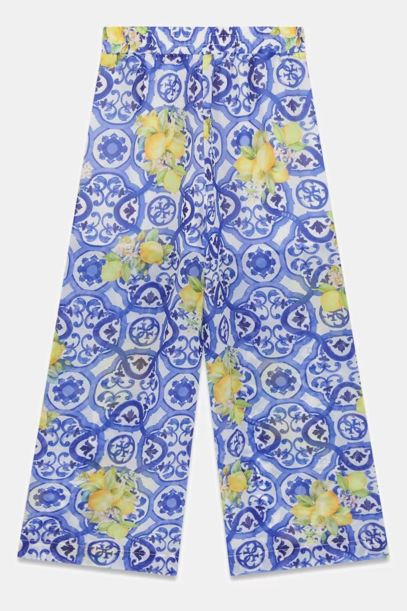 Pantaloni palazzo in chiffon