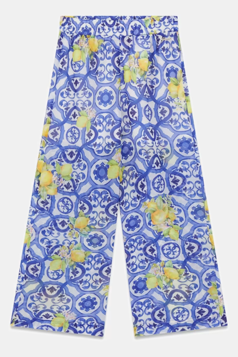Pantaloni palazzo in chiffon