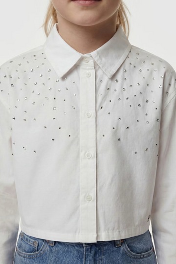 Camicia a maniche lunghe in popeline - Guess