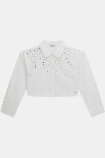 Camicia a maniche lunghe in popeline - Guess