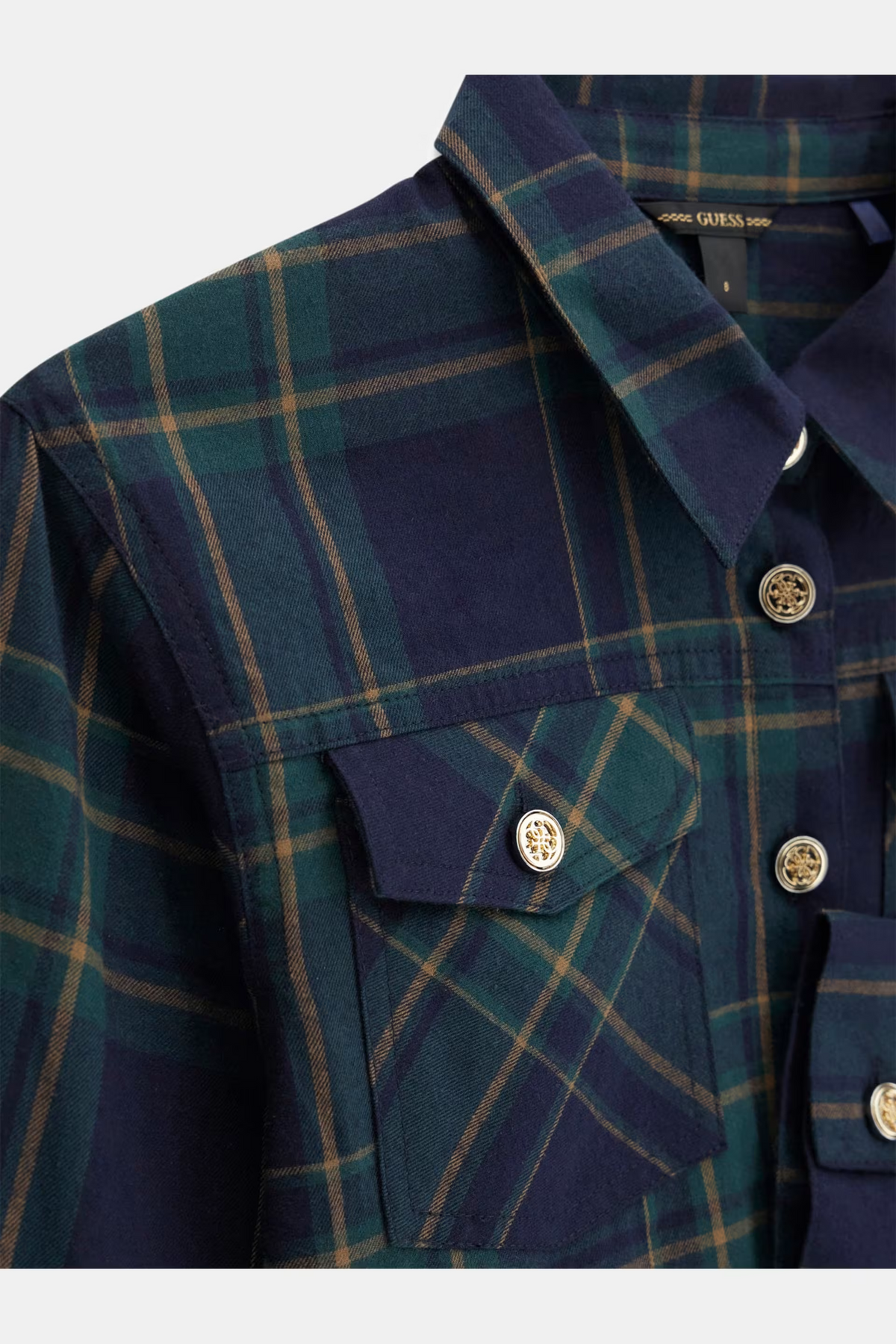 Camicia boxy tartan ragazza