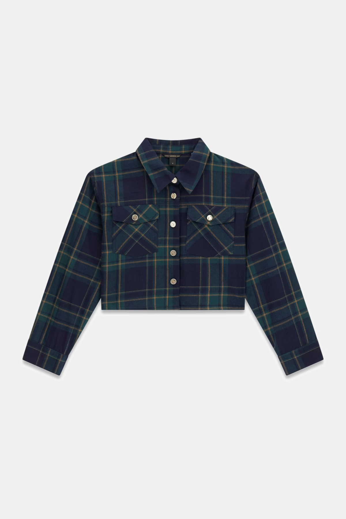 Camicia boxy tartan ragazza