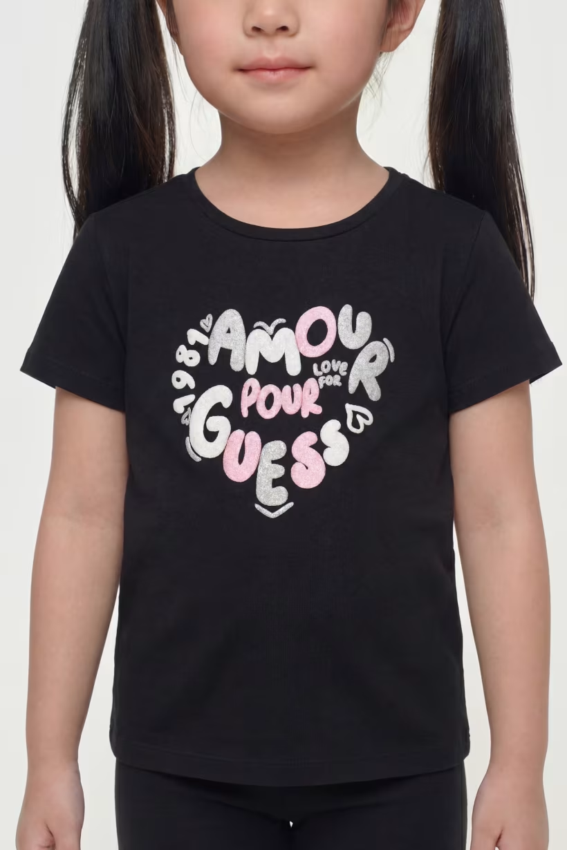 T-shirt glitterata - bambina - Guess