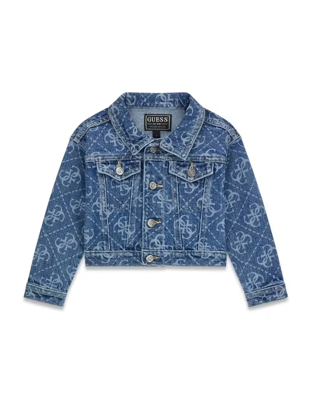 Giubbotto jeans neonata con logo 4G - Guess