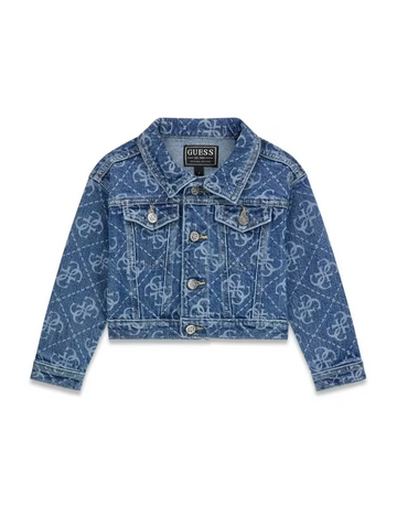 Giubbotto jeans neonata con logo 4G - Guess