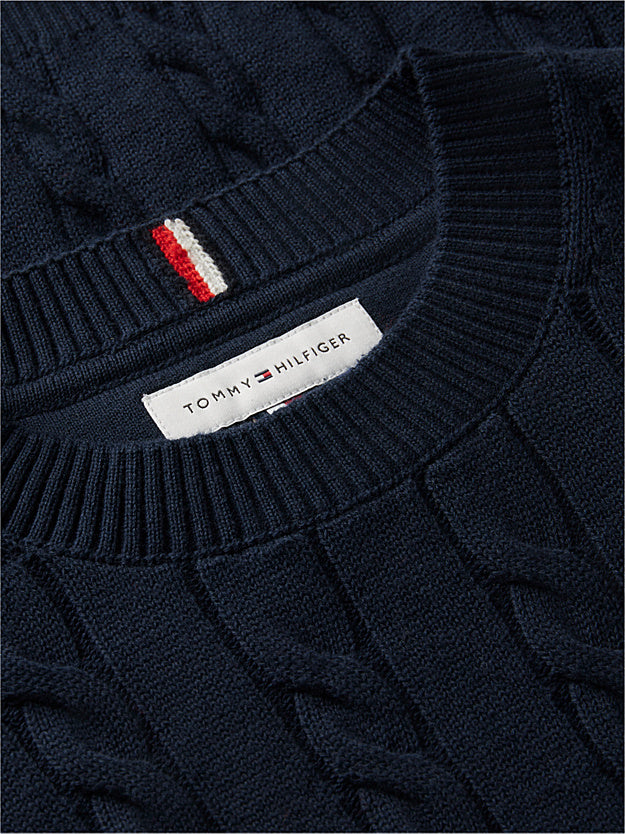 Pullover in maglia intrecciata neonato