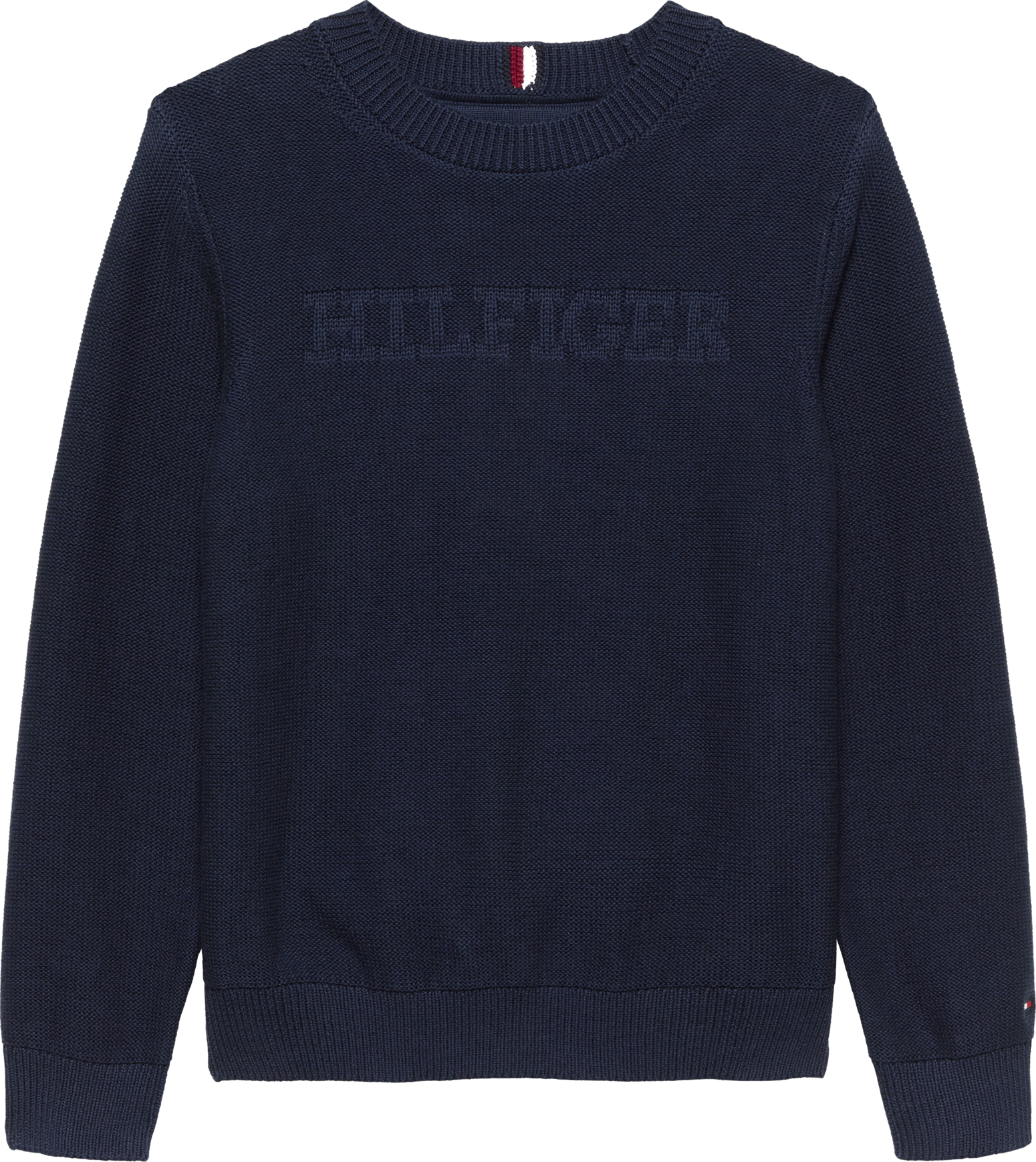 Maglione girocollo con grafica monotipo