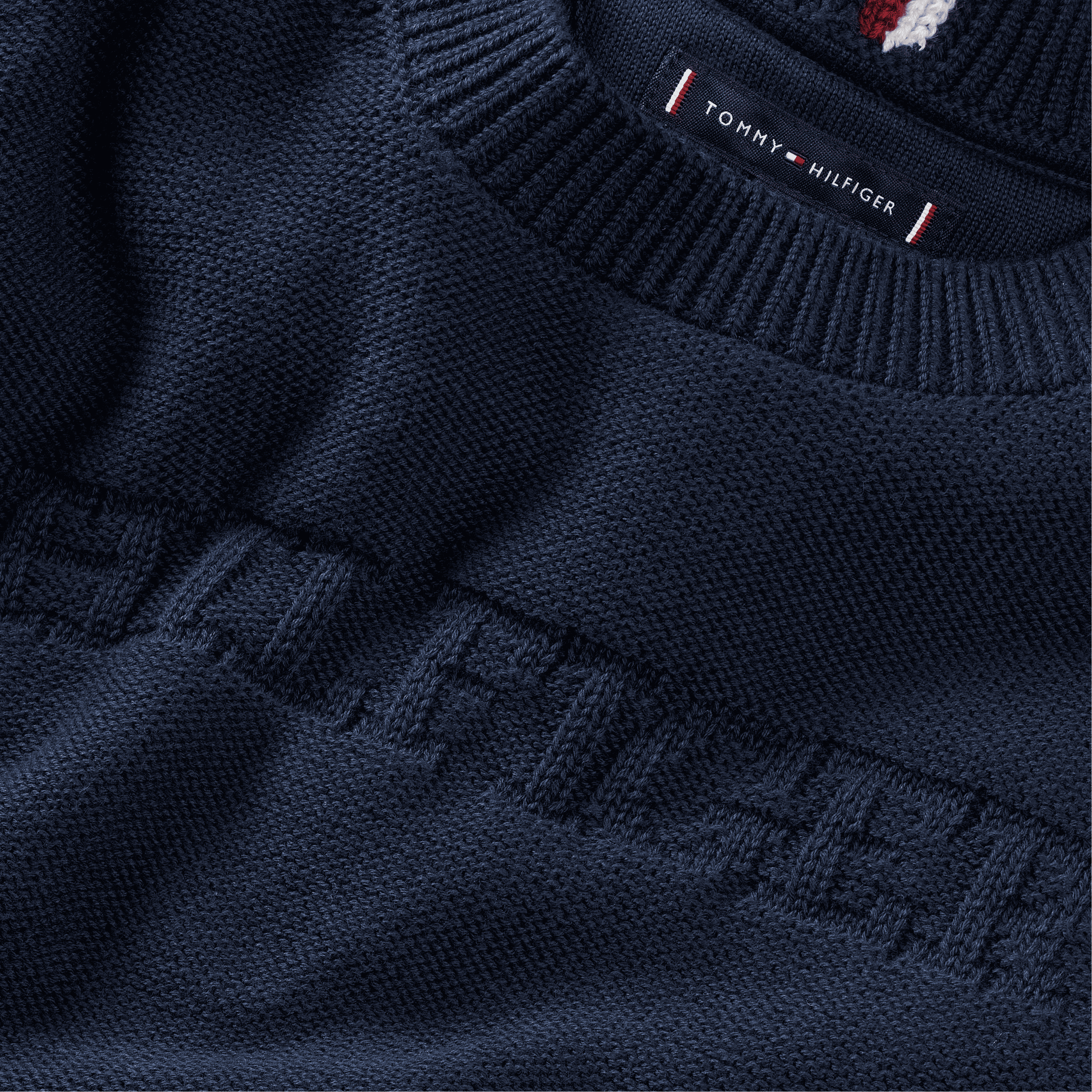 Maglione girocollo con grafica monotipo