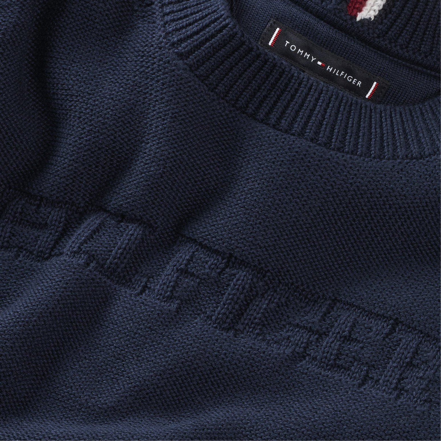 Maglione girocollo con grafica monotipo