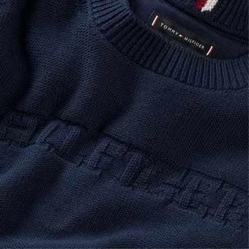 Maglione girocollo con grafica monotipo