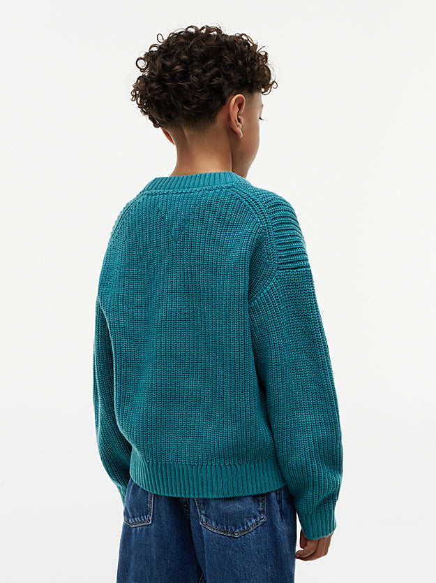 Pullover Heritage in maglia grossa con logo