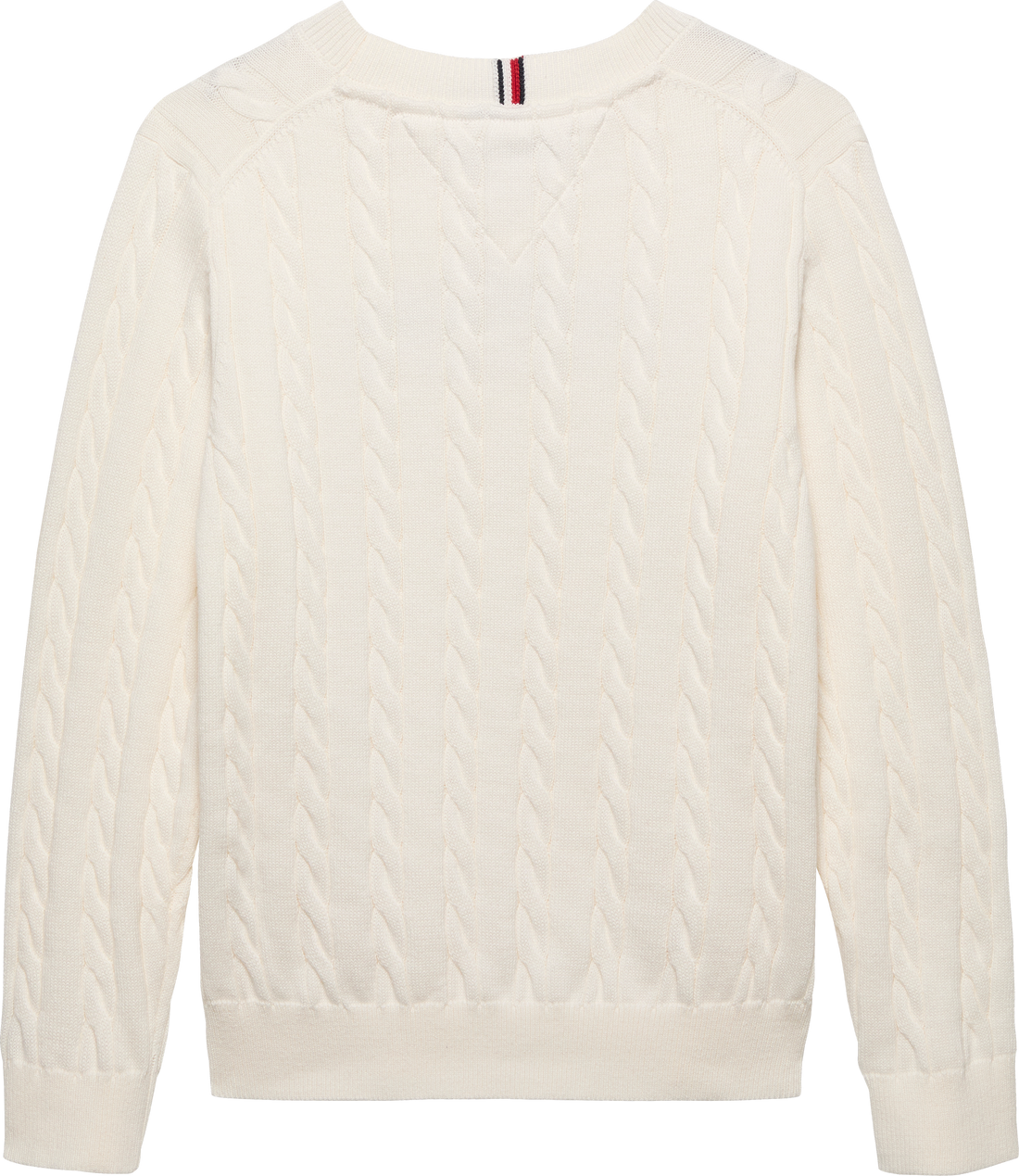 Pullover in maglia intrecciata con logo