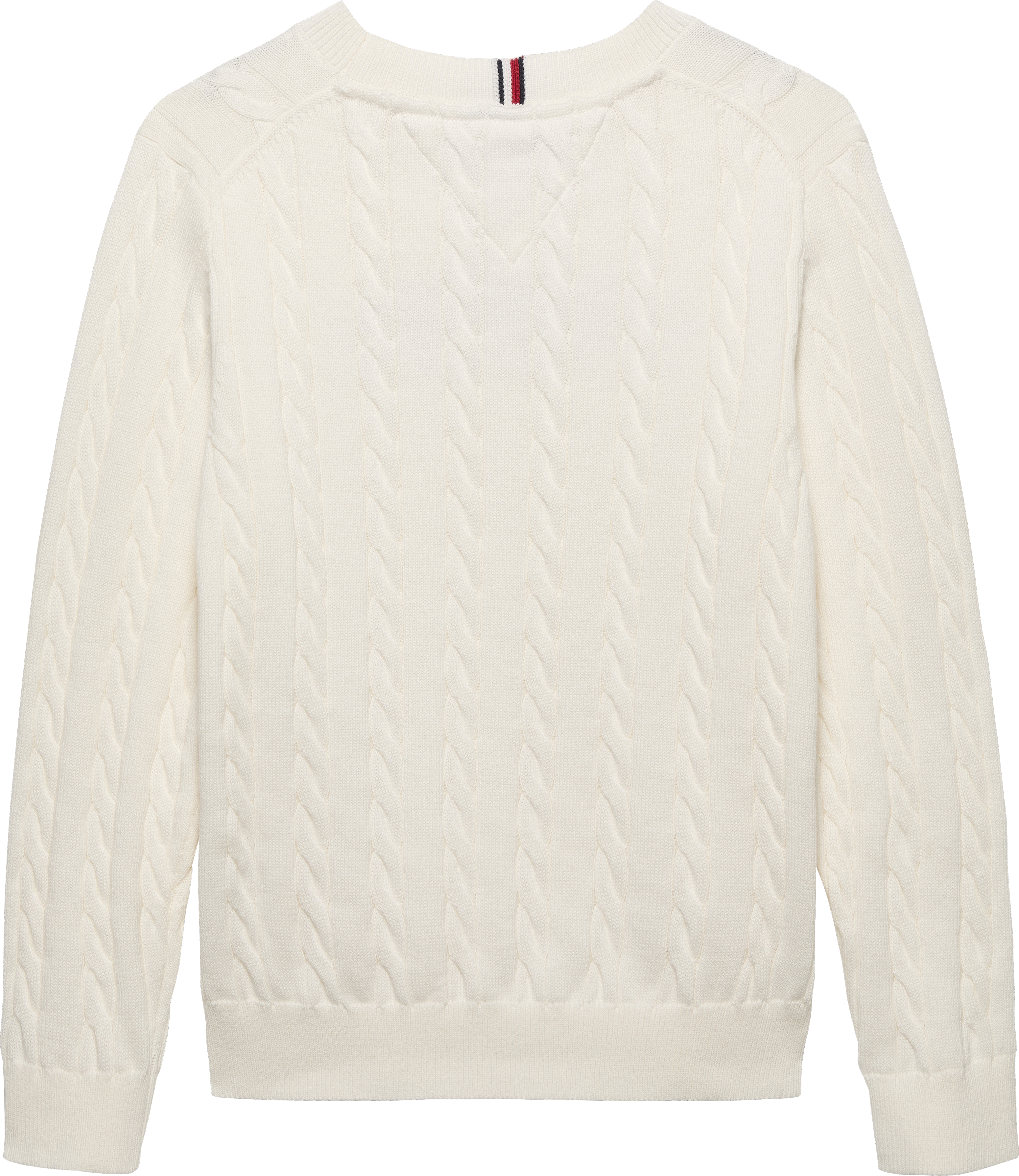 Pullover in maglia intrecciata con logo