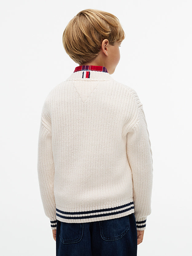 Pullover in maglia intrecciata - ragazzo