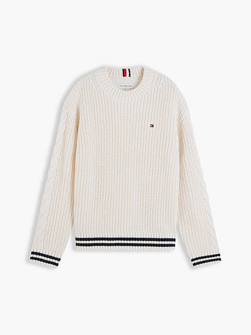 Pullover in maglia intrecciata - ragazzo