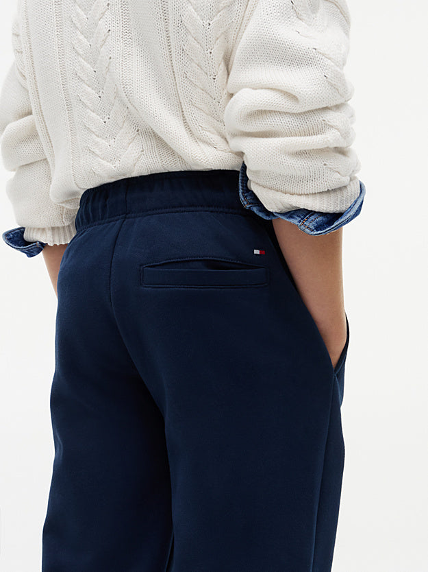 Joggers con finitura morbida e logo neonato