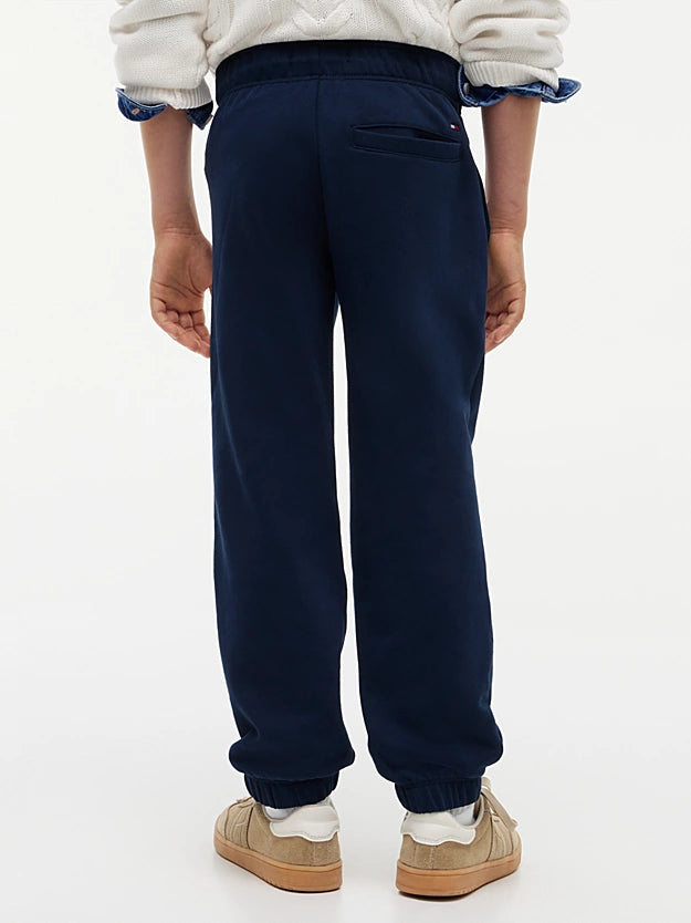 Joggers con finitura morbida e logo neonato