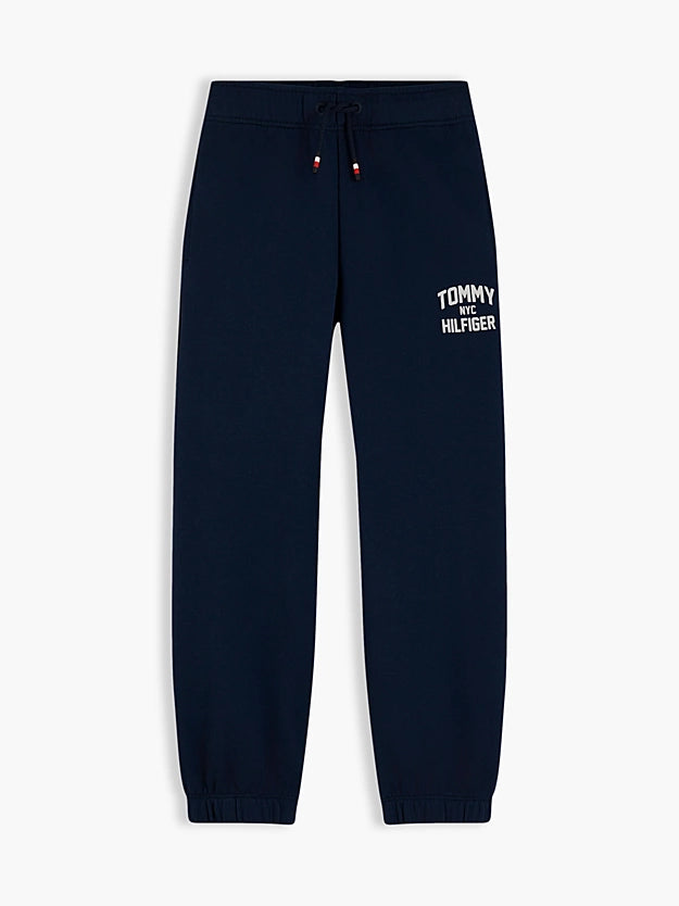 Joggers con finitura morbida e logo neonato