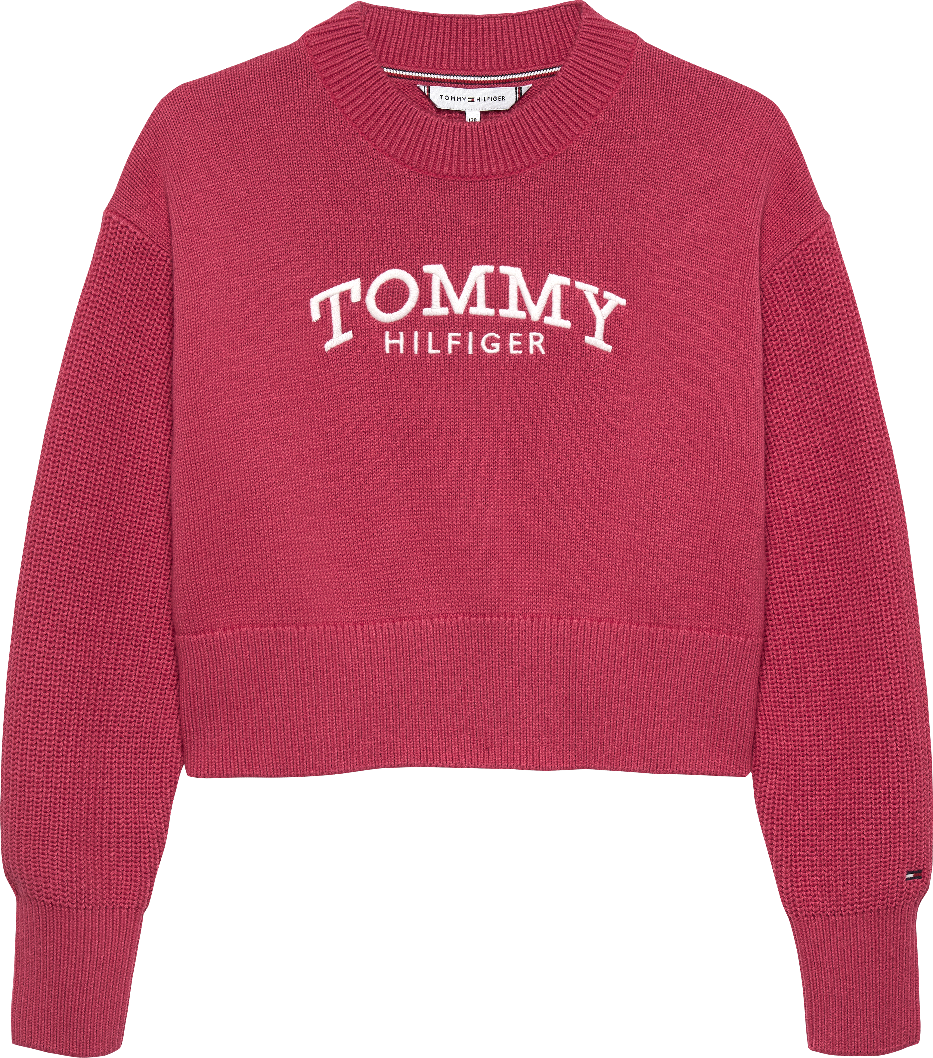 Pullover relaxed fit con logo ricamato