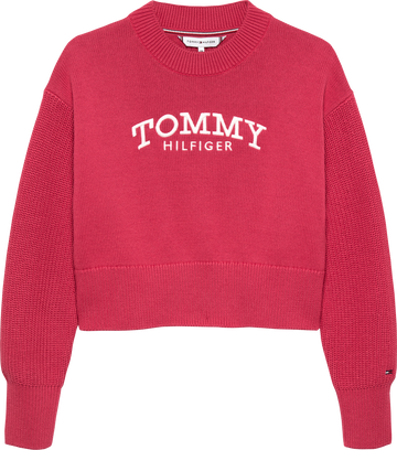 Pullover relaxed fit con logo ricamato