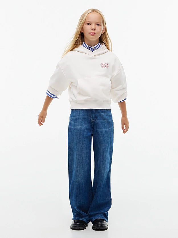 Felpa con cappuccio relaxed fit con logo