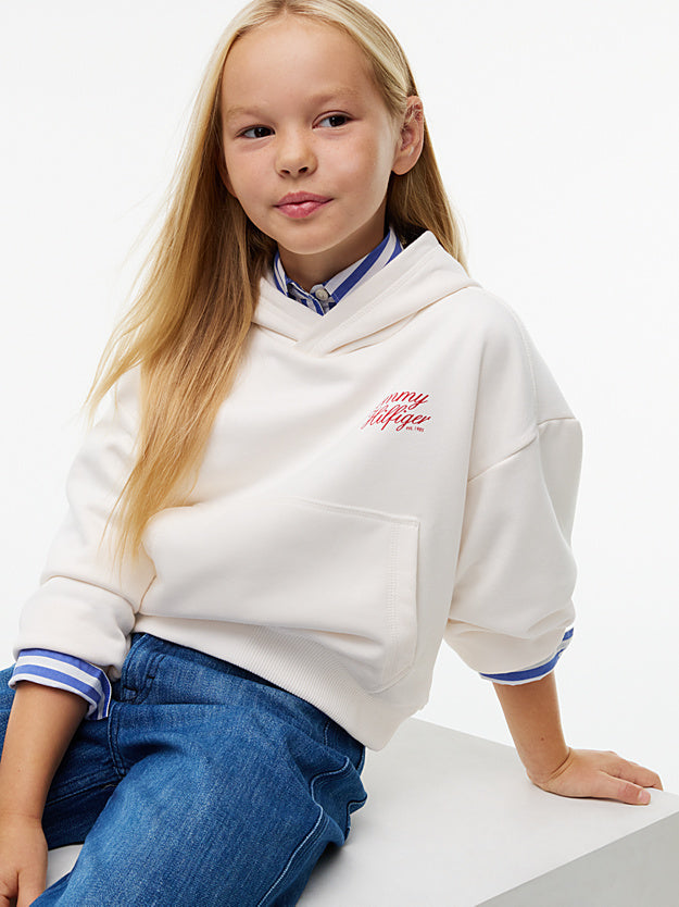 Felpa con cappuccio relaxed fit con logo