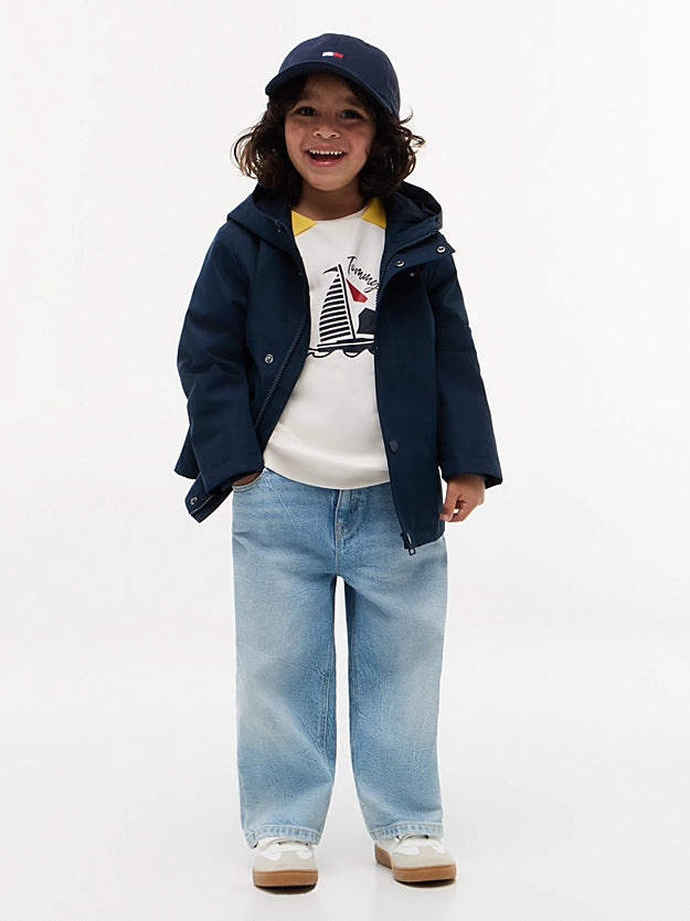 Giacca con cappuccio e bandierina ricamata - Unisex
