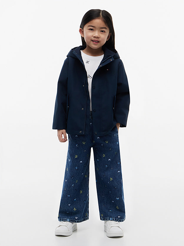 Giacca con cappuccio e bandierina ricamata - Unisex