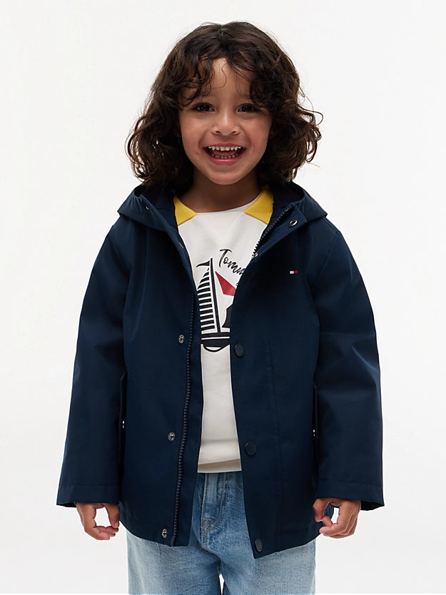 Giacca con cappuccio e bandierina ricamata - Unisex