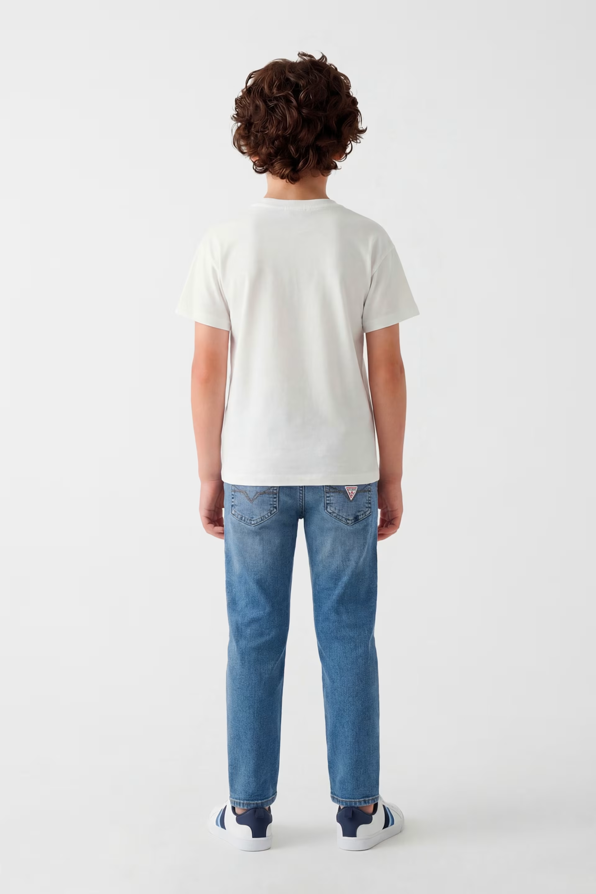 Jeans straight a vita media