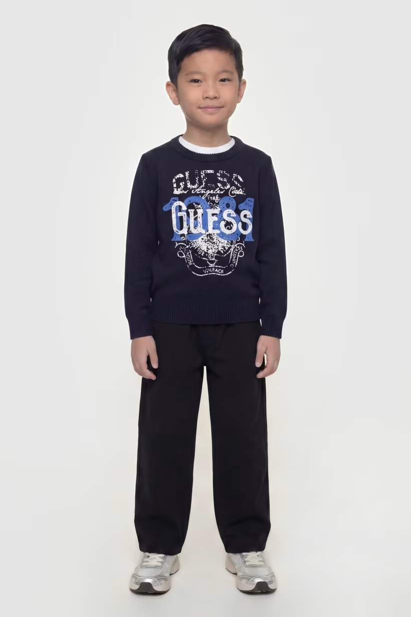 Maglione con logo stampato - Guess