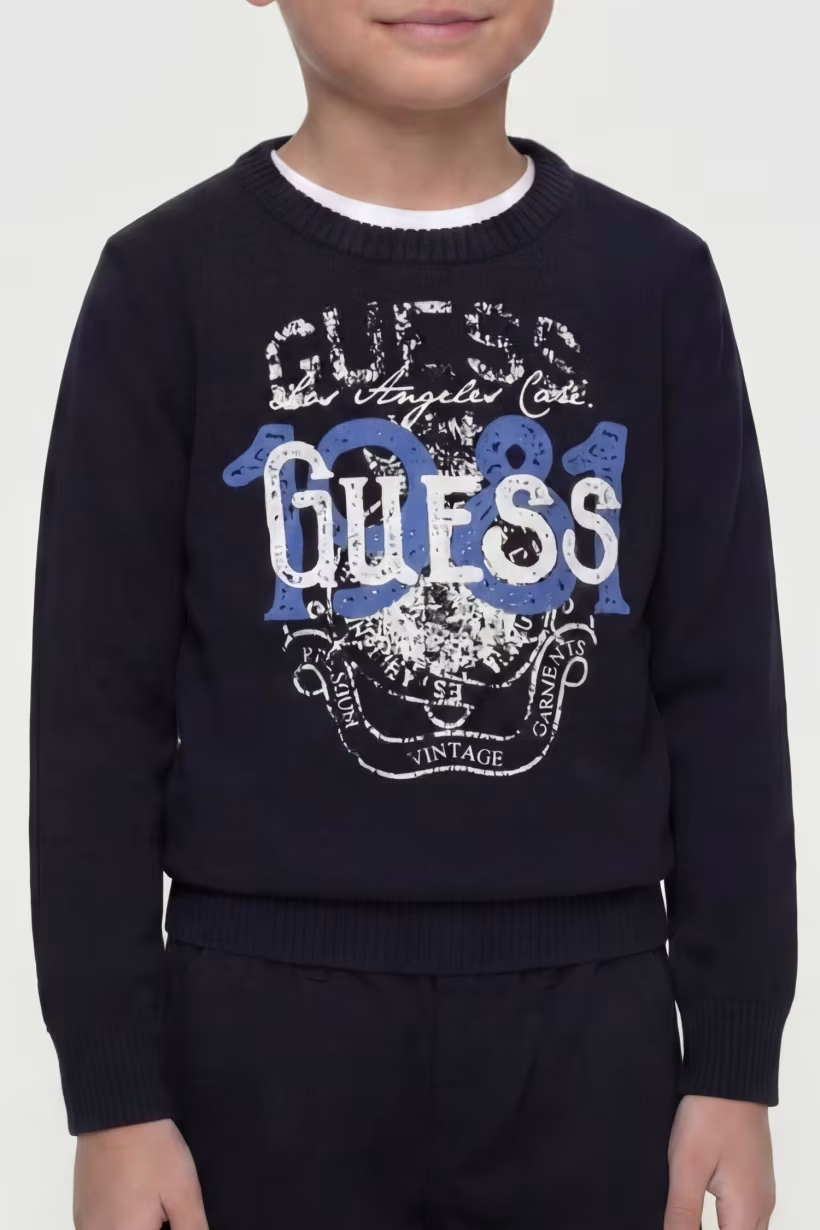 Maglione con logo stampato - Guess